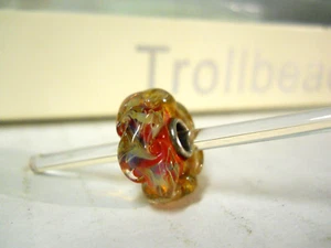 Elfbeads  925 Sterling Silver Core Glass HALO SKIN VORTEX BEAD Trollbeads - Imagen 1 de 6