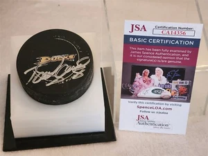 TEEMU SELANNE signed game used DUCKS official game puck JSA COA - Picture 1 of 2