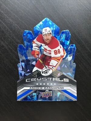 2021-22 Upper Deck UD Ice Crystals #IC-4 Andrew Mangiapane Calgary Flames - Image 1 of 2