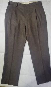 Vintage Orvis 100% Wool Pants Men's Size 36x30 Brown Made in Canada EUC  - Picture 1 of 9