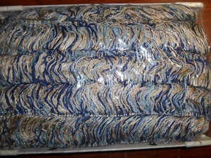 CONSO Int'l Thick BRUSH FRINGE 2-1/2" Trim Carrington Collection Blue mix 18yd - Picture 1 of 5