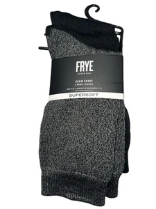 Calcetines Frye Mujer 5-10 Crew 3 Pares Supersuaves Ajuste Cómodo Pierna 2 Negro 1 Gris - Imagen 1 de 11