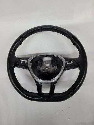 2014-2018 Volkswagen VW Jetta Black Vinyl Steering Wheel Used OEM 5C0419091 — 第 1/4 张图片