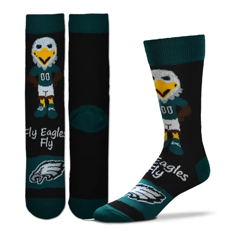 NFL Philadelphia Eagles Swoop Mascot Socks (3 Sizes Available) Fly Eagles Fly! Cover