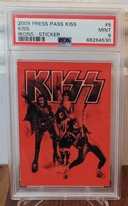 PSA 9 ~ 2009 Press Pass Kiss Ikons Sticker Insert #5 - Bild 1 von 2