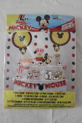 Disney Junior Mickey Mouse Buffet Table Decorating Kit NIP - Image 1 of 3