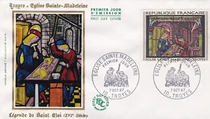 FRANCE 1967 FDC EGLISE SAINTE MADELEINE  YT 1531 - Picture 1 of 1