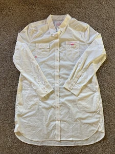 Neu mit Etikett Vineyard Vines Harbor Hemd Seersucker Überwurf | weiß Größe 16 | LSF 30 - Bild 1 von 7