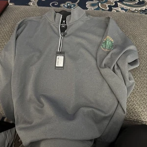 Suéter Fairway-Greene Para Hombres 1/4 Cremallera 2xl Manga Larga Nuevo Con Monograma Western CC - Imagen 1 de 5