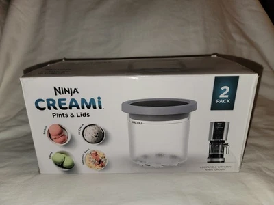 Juego de pintas y tapas Ninja CREAMi para TODAS las heladeras de la serie - 2 x 0,5 qt🍨🍦 Foto 1 de 3