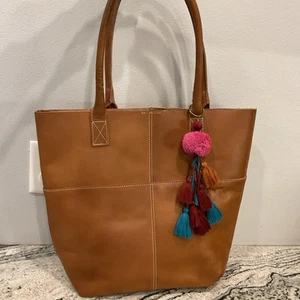 Neu mit Etikett Trades Of Hope große braune Ledertasche Handtasche Compassion - Bild 1 von 10