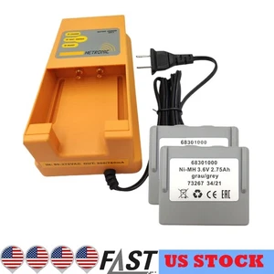 Batteria 2 pezzi 68301000 per telecomando HETRONIC + 1 PZ carica batteria Hetronic UCH-2 - Foto 1 di 8