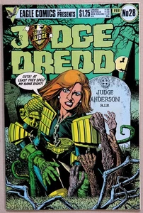 Judge Dredd #28 B Bolland Cover - Eagle Comics - J Wagner - A Grant - R Smith - Picture 1 of 5