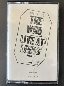 The Who Live at Leeds Cassette Tape MCA Records Free Shipping - Picture 1 of 3