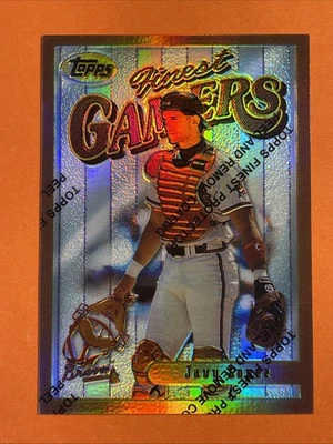 1996 Topps Finest Refractor Javy Lopez #158 With Protective Film Rare - Image 1 of 2