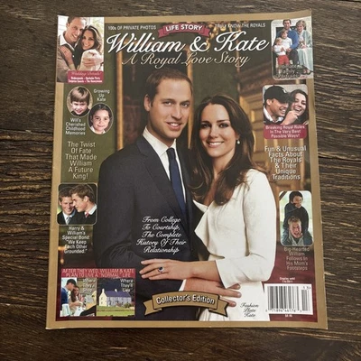 PRINCE WILLIAM & KATE MIDDLETON life story ROYALS future king COLLECTORS EDITION - Image 1 of 4
