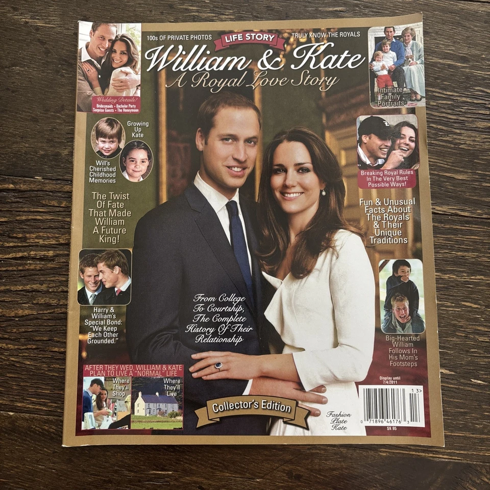 PRINCE WILLIAM & KATE MIDDLETON life story ROYALS future king COLLECTORS EDITION - Image 1 of 4