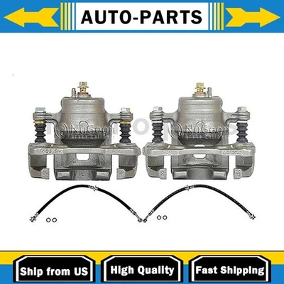 Front Brake Calipers Front Brake Hoses Line Fits Nissan 200SX 1.6L 2.0L - Image 1 of 4