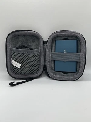 SSD Portátil SAMSUNG T5 500 GB - Hasta 540 MB/s - USB 3.1 Azul con Estuche de Transporte Foto 1 de 4