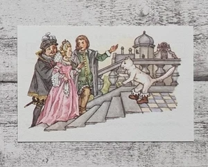 Gestiefelte Kater Märchenwelt Grimm Kölln 1980/90er Werbung Sammelbild Reklame - Picture 1 of 2