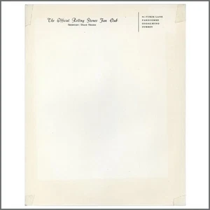 Rolling Stones Fan Club 1960s Letterhead Paper Doreen Pettifer Collection (UK) - Picture 1 of 1