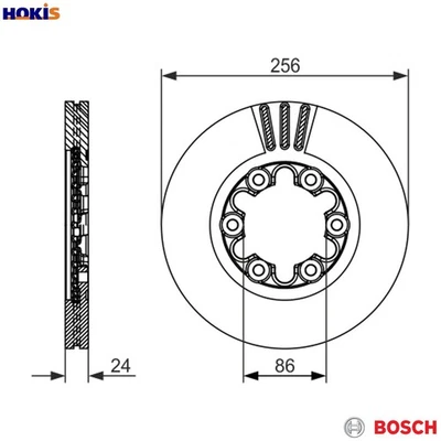 2x BRAKE DISC 0 986 479 712 FOR FORD AUSTRALIA RANGER/Platform/Chassis/Pickup - Image 1 of 4