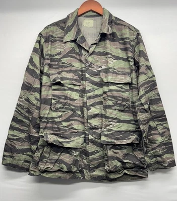 Abrigo de Combate Camuflado Selva Rayas Tigre De Colección Ejército Chaqueta de Campo Militar Talla S Foto 1 de 4