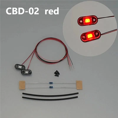 LED Contour Lamp Side Lights for 1/14 Tamiya RC Truck SCANIA 770S VOLVO Car - Image 1 of 4