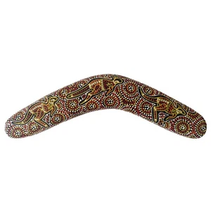 12" / 30cm BOOMERANG - HARDWOOD - DESERT KANGAROO - ABORIGINAL, AUSTRALIA, GIFT - Imagen 1 de 2