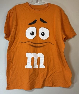 Camiseta M&Ms Vintage Naranja Para Hombre L Caramelo Chocolate Personaje Algodón Gráfico Foto 1 de 3