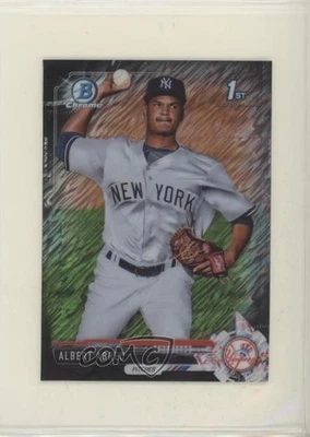 2017 Bowman Chrome Minis Factory Set Black Shimmer Refractor /100 Albert Abreu - Image 1 of 2