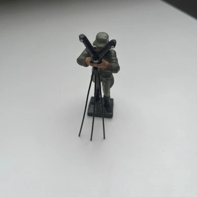 Offizier Am Scherenfernrohr Wehrmacht WK Massefigur Lineol Germany - Bild 1 von 3