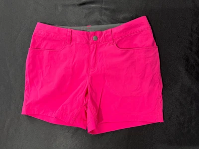 Womens Patagonia Outdoors Hiking Shorts Sz 4 Nylon Bright Pink w Cinch Waist - Image 1 of 4