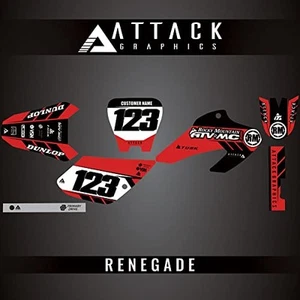 Attack Graphics Custom Renegade Complete Bike Graphics Kit For Honda XR100R 2001 - Picture 1 of 2