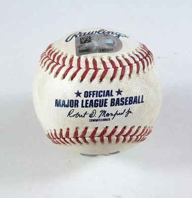 2023 Diamondback National Game Used Baseball Zach Davies Riley Adams Strikeout 7 - Image 1 of 3