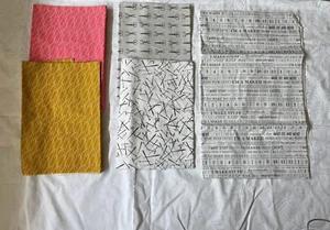 Fabricante de telas de texto de galería de arte casa diseñador 3 yardas fuera de stock raro - Imagen 1 de 4