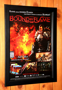 Bound by Flame PS3 PS4 Xbox One 360 Rare Small Poster / Ad Page Framed