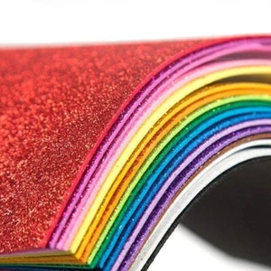 10 Sheets Glitter Foam for Crafts Halloween Decor, A4 A4, Multicolor - Picture 1 of 7