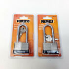 Brand New Fortress By Master Lock Keyed Padlock Extended Shackle Lock  Lot Of 2