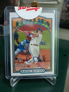 2021 Topps Heritage Rafael Marchan Philadelphia Phillies Rookie OnCard Autograph - Picture 1 of 5