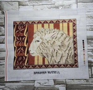 Lienzo Barbara Russell Sheep Elegance punta de aguja pintado 16 unidades - Imagen 1 de 10
