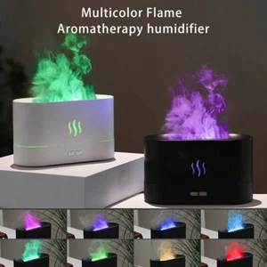 Humidifier With Multicolored Flame Essential Oils Aromatherapy USB Portable - Picture 1 of 6