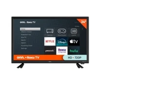 onn. 24” Class HD (720P) LED Roku Smart Television - Picture 1 of 10