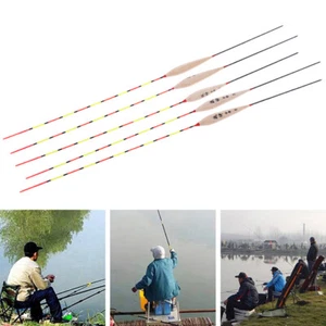 5Pcs Fishing Float Night Luminuous Tackle Glow Stick Wood Accessories - Picture 1 of 7