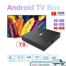 T9 Ultra Android 9.0 Quad Core 4GB RAM 64GB Storage 6K 2.4G/5G WIFI Smart TV Box