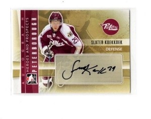 2011-12 ITG HEROES AND PROSPECTS AUTOGRAPH SLATER KOEKKOEK #A-SK