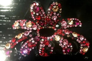New Ruby Red Crystal 5'' Hair Claw Clip - Bild 1 von 3