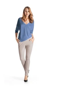 Hanro KNIT Blusen Shirt Serie Silk - Seide Lyocell- Farbe blue shadow- Gr XS- L - Bild 1 von 2