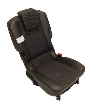 Sitz 2. Reihe rechts Renault Grand Scenic III Rücksitz Teilleder schwarz - Bild 1 von 3