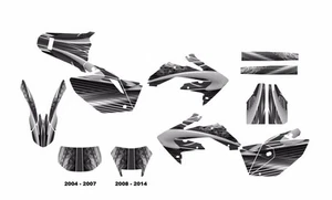 CRF 250X 2004 - 2016 Graphics Decal Sticker kit for Honda #3333M Gray Metal - Picture 1 of 1